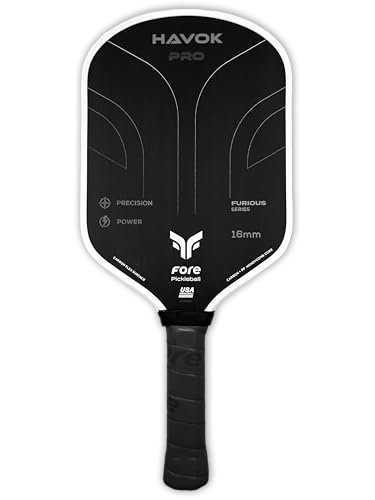 Havok Pro Pickleball Paddle: Carbon Fiber Surface for...