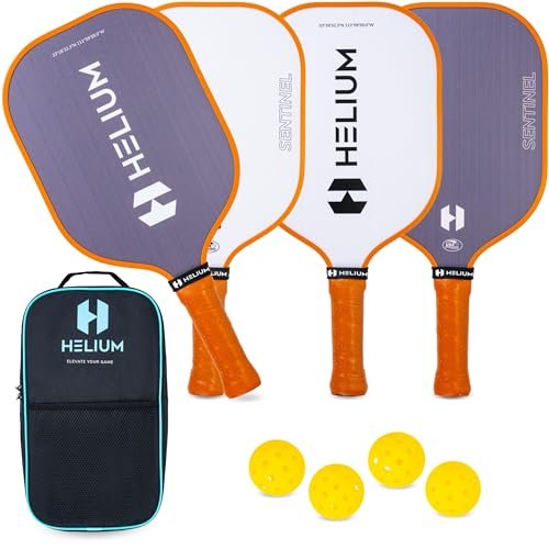 Helium Pickleball Paddles Set of 4 - USAPA Certified -...