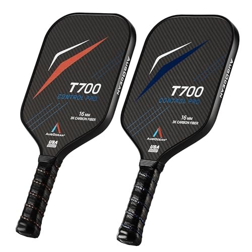 Pickleball Paddles Set of 2,Carbon Pickleball Paddle Set...