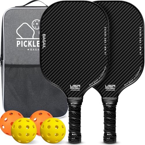 BAGAIL Pickleball Paddles, USAPA Approved Fiberglass...