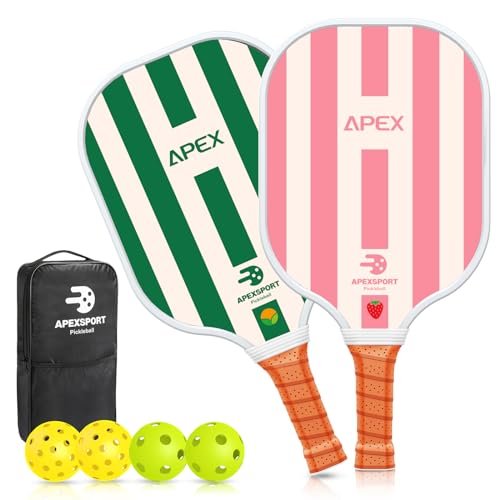 Pickleball Paddles Set of 2, USAPA Approved Lightweight...