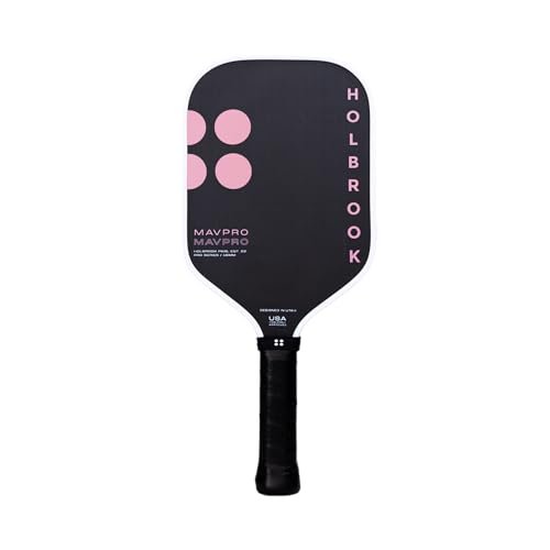 Holbrook Mav Pro 2.0 Pink Pickleball Paddle: T700 3K...