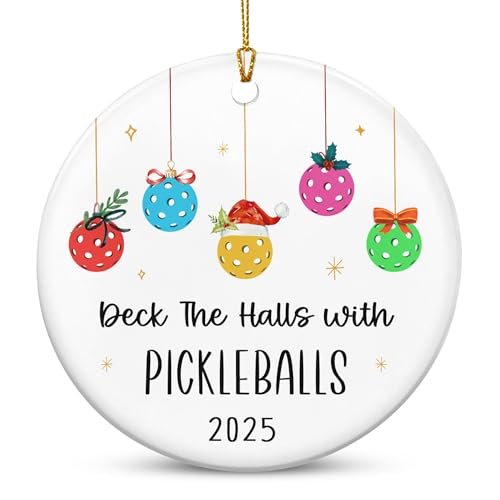 FLAGWIX Christmas Pickleball Gifts for Women Men - Ceramic...