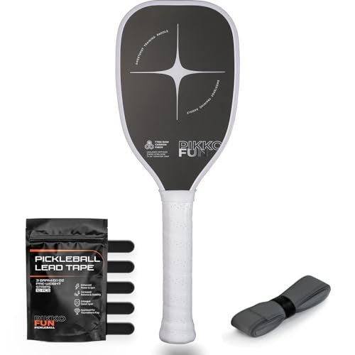 PIKKOFUN Pickleball Training Paddle Kit - Includes 10 Lead...