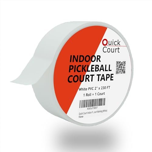 Quick Court Indoor Pickleball Court Tape - Zero Residue,...