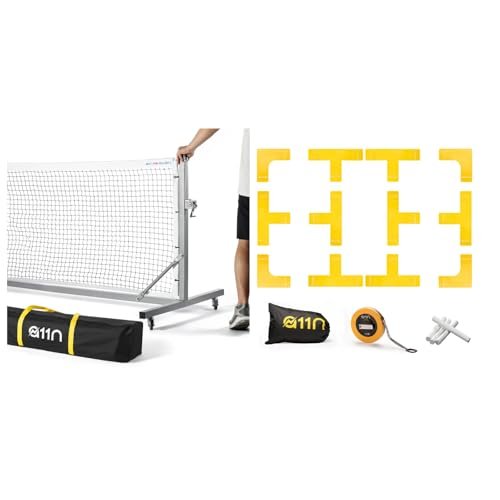 A11N Pro Pickleball Net with Court Marking Kit Bundle