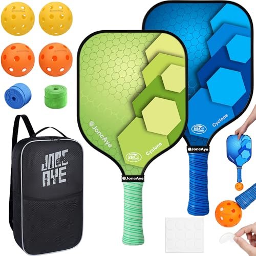 Pickleball-Paddles-Set of 4 or 2 Rackets by JoncAye, USAPA...