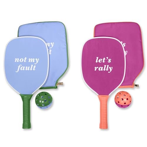 Kate Spade New York Let's Rally Blue and Pink Pickleball...