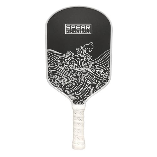 Spear Wave Carbon Fiber Pickleball Paddle - Premium...