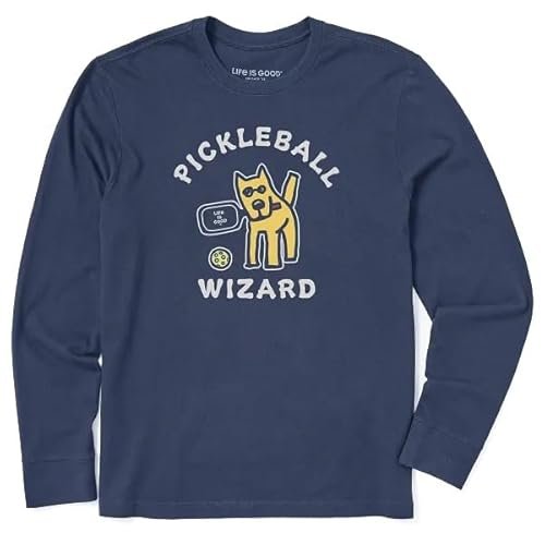Life is Good. Men's Rocket Pickleball Wizard Long Sleeve...