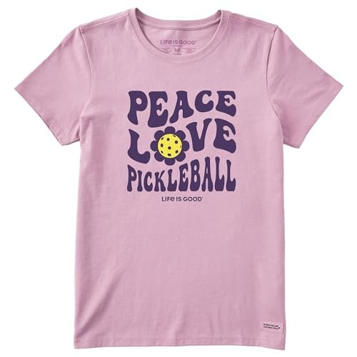 Life is Good Womens Groovy Peace Love Pickleball Crusher™...