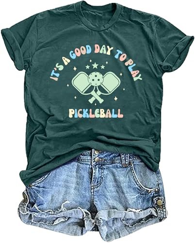 Women's It's A Good Day to Play Pickleball T-Shirt -...