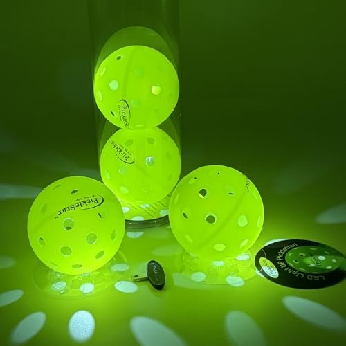 PickleStar Gen 2 Premium LED Pickleball Balls -...