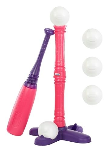 Little Tikes T-Ball Set,Pink, 5 Balls, for Toddlers Ages...