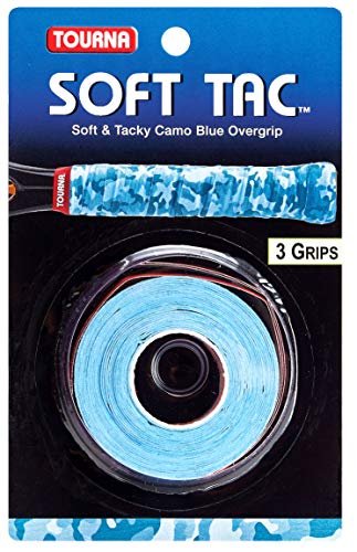 Tourna Soft Tac Blue Camo Overgrip for Tennis and Pickleball
