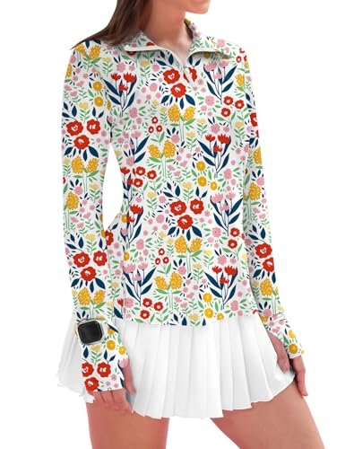 IECCP Womens Hiking Shirts Long Sleeve Collared V Neck...