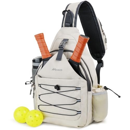 Movker Pickleball Bag for Women and Men Sling Crossbody...