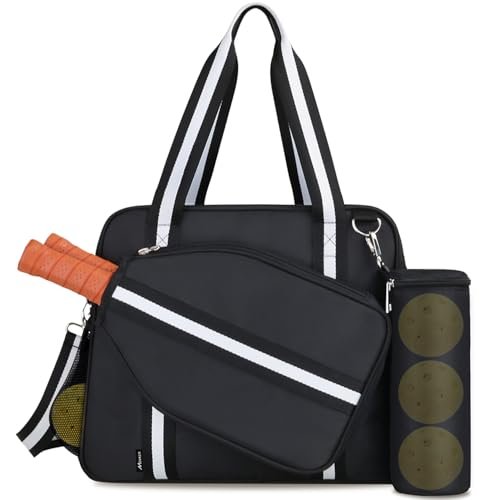 Movker Pickleball Tote Bag for Women Men with Paddle...