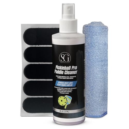 Pickleball Paddle Cleaner Spray with Cleaning Cloth and...