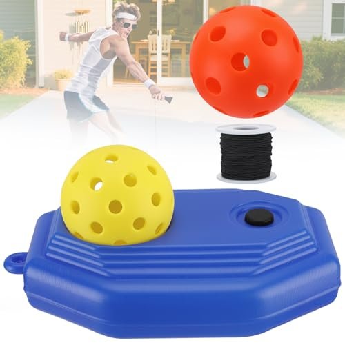 High Elasticity Pickleball Trainer - Double Upgraded Match...