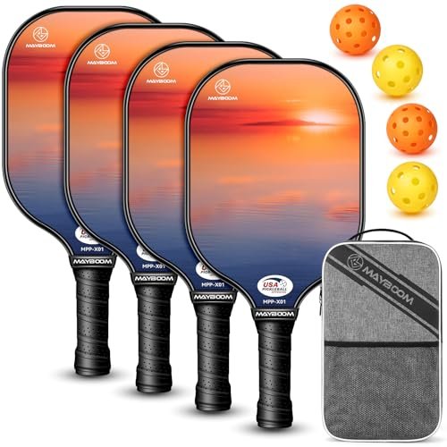 MayBoom Pickleball Paddles, USAPA Approved Fiberglass...
