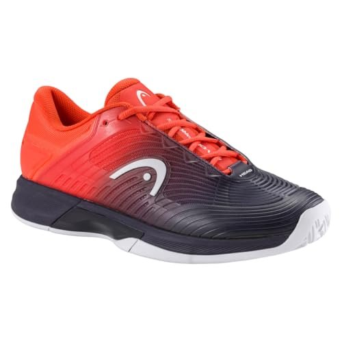 HEAD Revolt Pro 4.5 Men's Tennis Shoe, Dark Blue/Red, 11.5