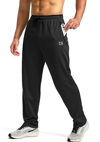 G Gradual Men's Sweatpants Mesh Lightweight with Zip...