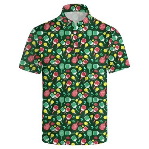 Wemkuqa Pickleball Polo Shirts for Men Moisture Wicking...