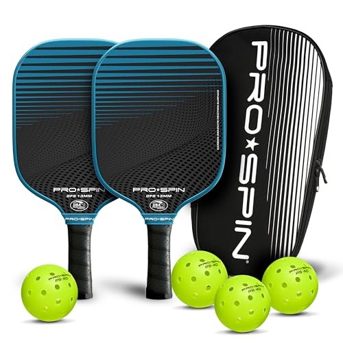 PRO SPIN Pickleball Paddles Set of 2 – USAPA Approved...