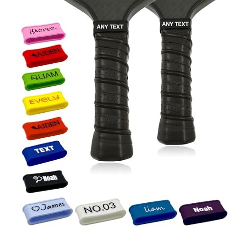 HDSD Custom Pickleball Name Bands for Paddles, Silicone...