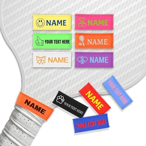 Ubmpj 2PCS Pickleball Paddle Name Bands Silicone...