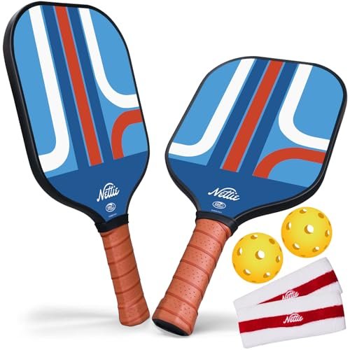Nettie Pickleball Paddles Set of 2, USAPA Approved Carbon...
