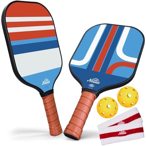 Nettie Pickleball Paddles Set of 2, USAPA Approved Carbon...