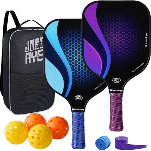 Pickleball-Paddles-Set of 4 or 2 Rackets by JoncAye, USAPA...