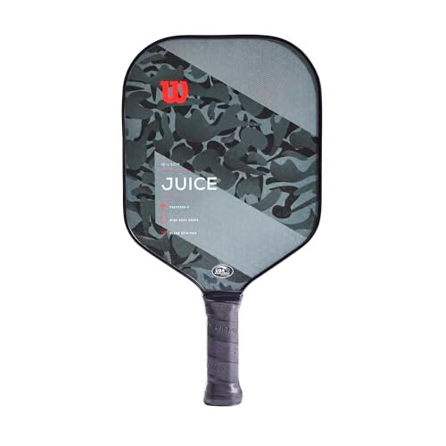 WILSON Juice Camo Pickleball Paddle, Fiberglass Composite...