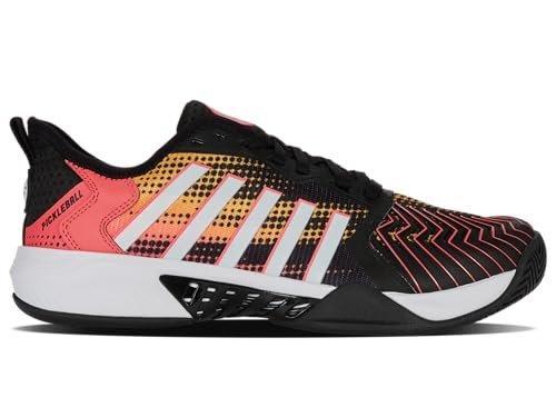 K-Swiss Men's Pickleball Supreme Shoe, Black/Dubarry, 10.5 M