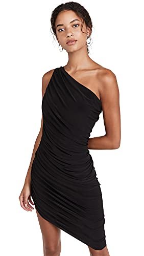 Norma Kamali Women's Diana Mini Dress, Black, L