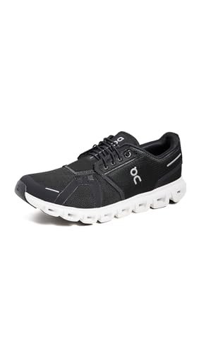 On Men's Cloud 6 Sneakers, Black | White, 10 Medium...