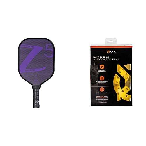 ONIX Graphite Z5 Pickleball Paddle & Fuse G2 Outdoor...