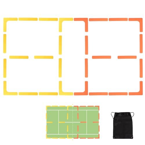 Hikeen Pickleball Court Lines Marker Kit Anti-Slip and...