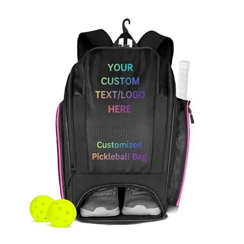 Pickleball Bag - Personalized add a Name + Logo, Large...