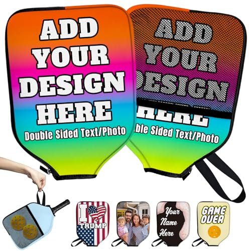 Uoffice5 Custom Pickleball Paddle Cover Personalized Paddle...