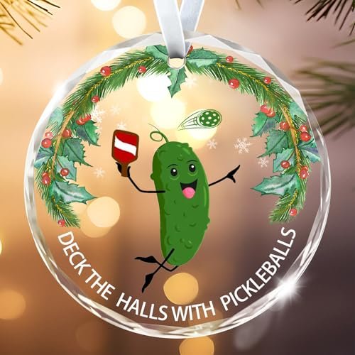 Christmas Ornaments Pickleball Ornaments for Christmas Tree...