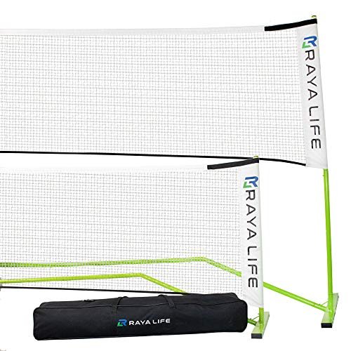 RayaLife Portable Pickleball Net & Badminton Net 2 in...