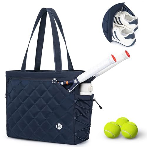 KAVIGOR Tennis Tote Bag with Shoe Compartment - Extra-Large...