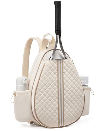 Sucipi Tennis Bag - Quilted Sling Crossbody Backpack, Water...