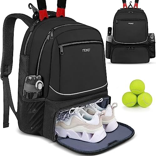 Ytonet Tennis Bag Tennis Backpack for Women Men 2 Rackets...