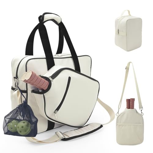 Pickleball Tote Bag for Women Men,Stylish Nylon...