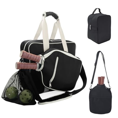 Pickleball Tote Bag For Women Men,Stylish Nylon...