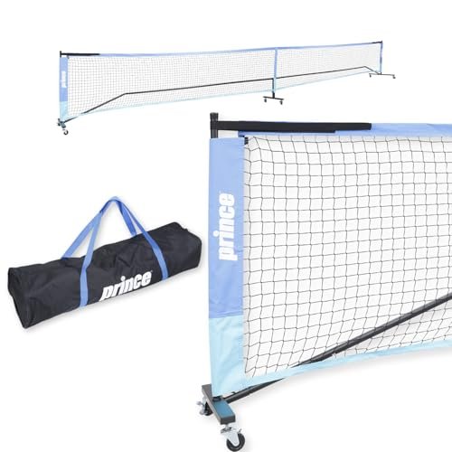 Prince - Full Court Pickleball Net + Wheels, Easy to...